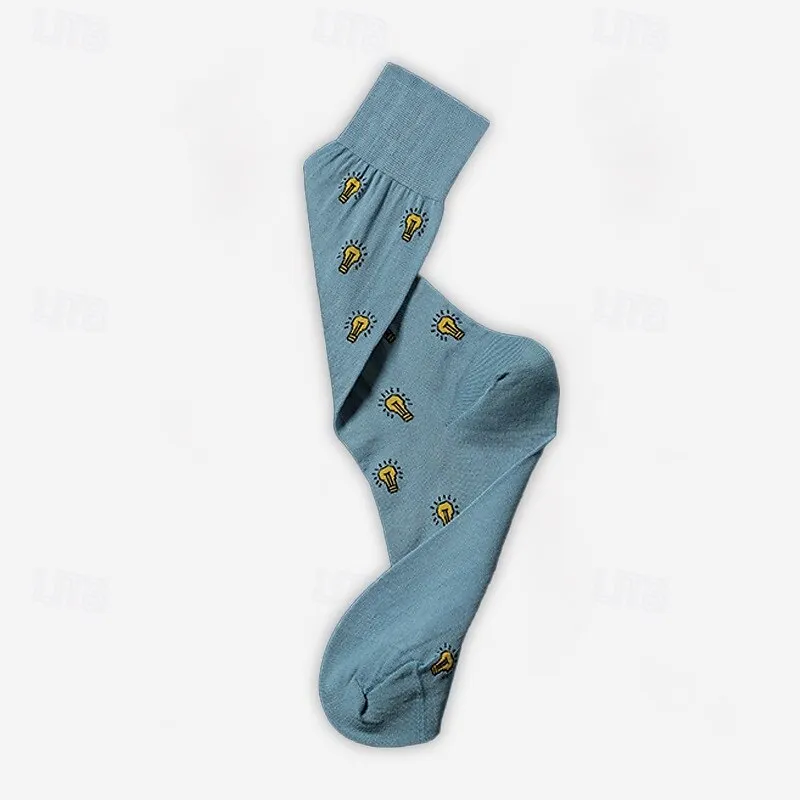 1 Pair Socks Red Blue Color