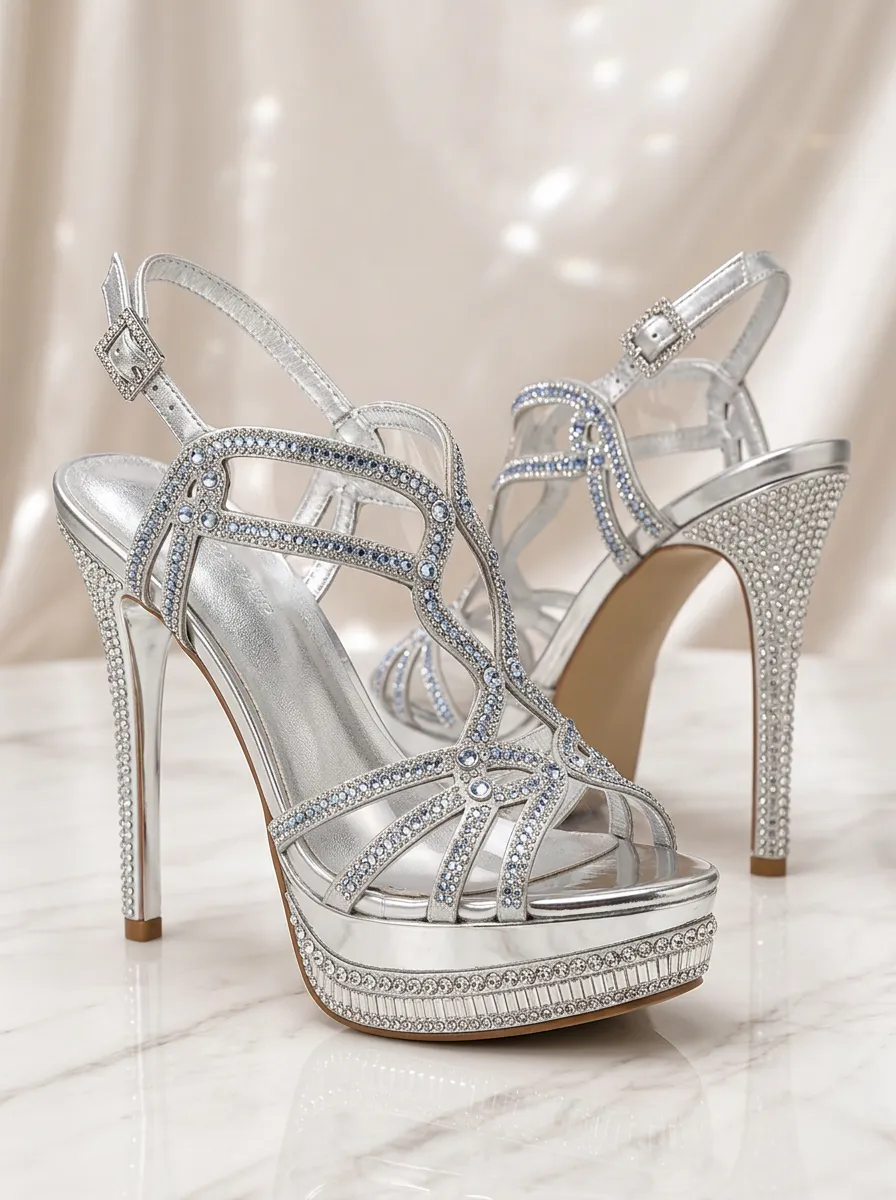 Sophisticated Crystal Stiletto Heels
