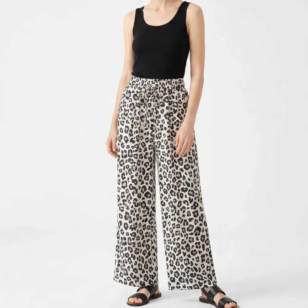 Wide Leg Animal Print