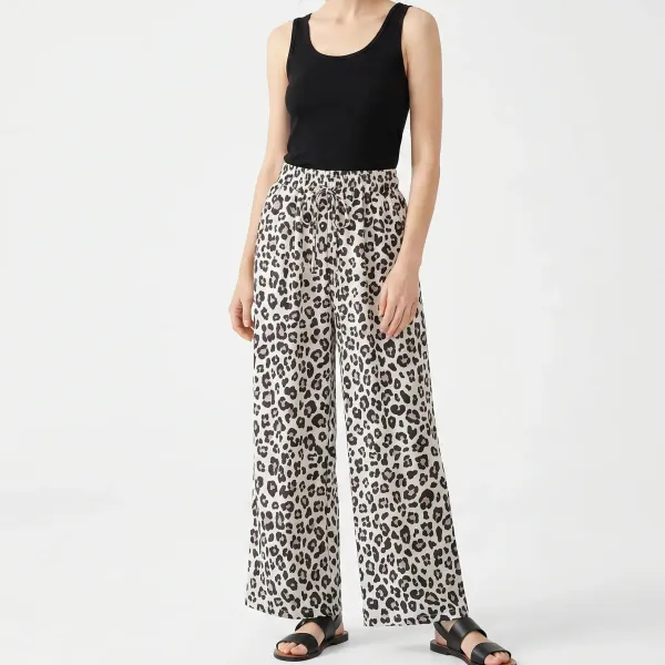 Wide Leg Animal Print