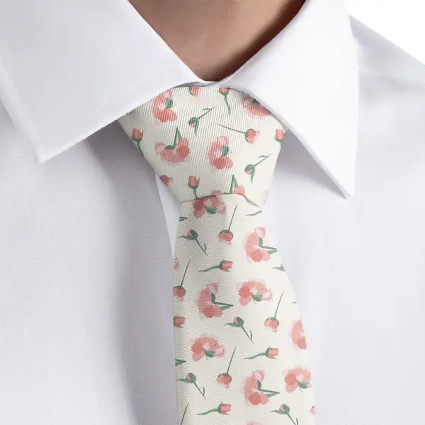 Distinctive Floral Texture Necktie