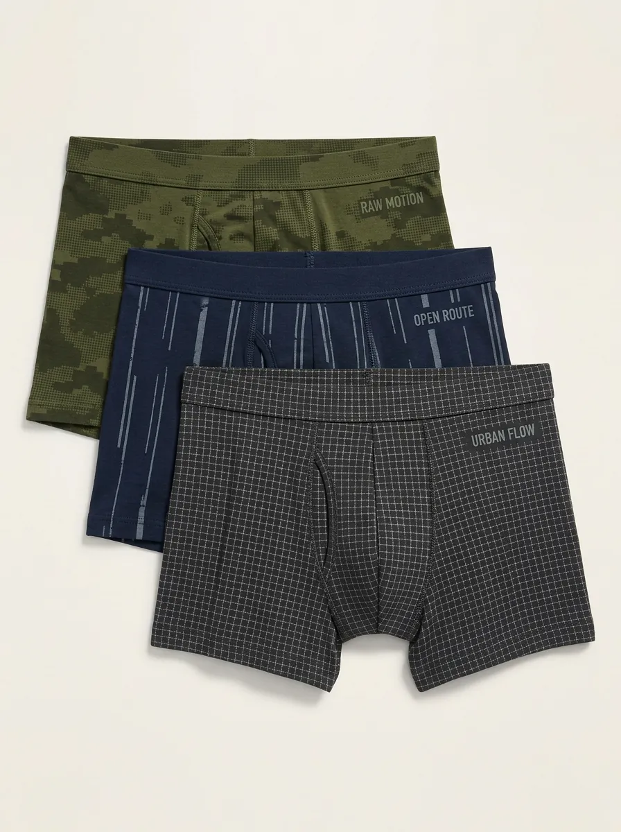 Camo Grid Boxer Brief Set