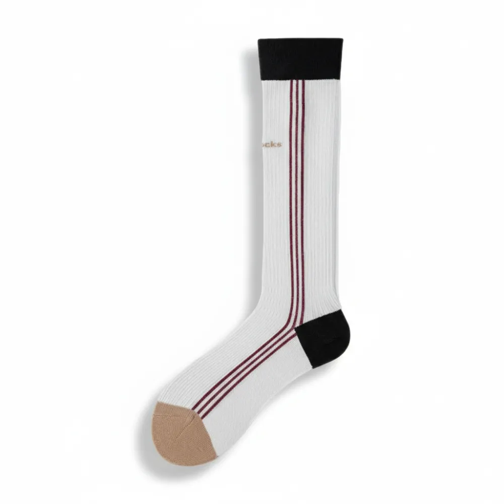 Retro Striped Athletic Knee Socks