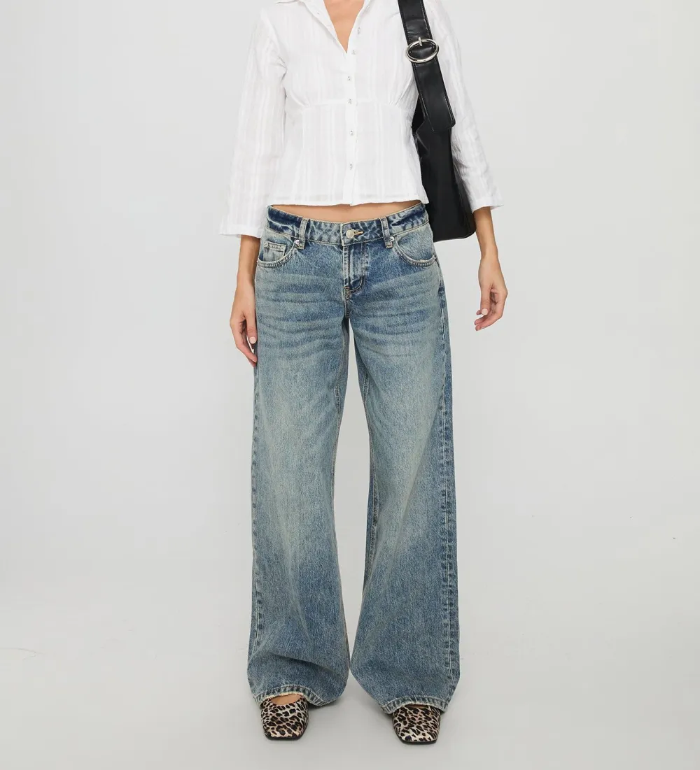 White Button-Up Collared Shirt