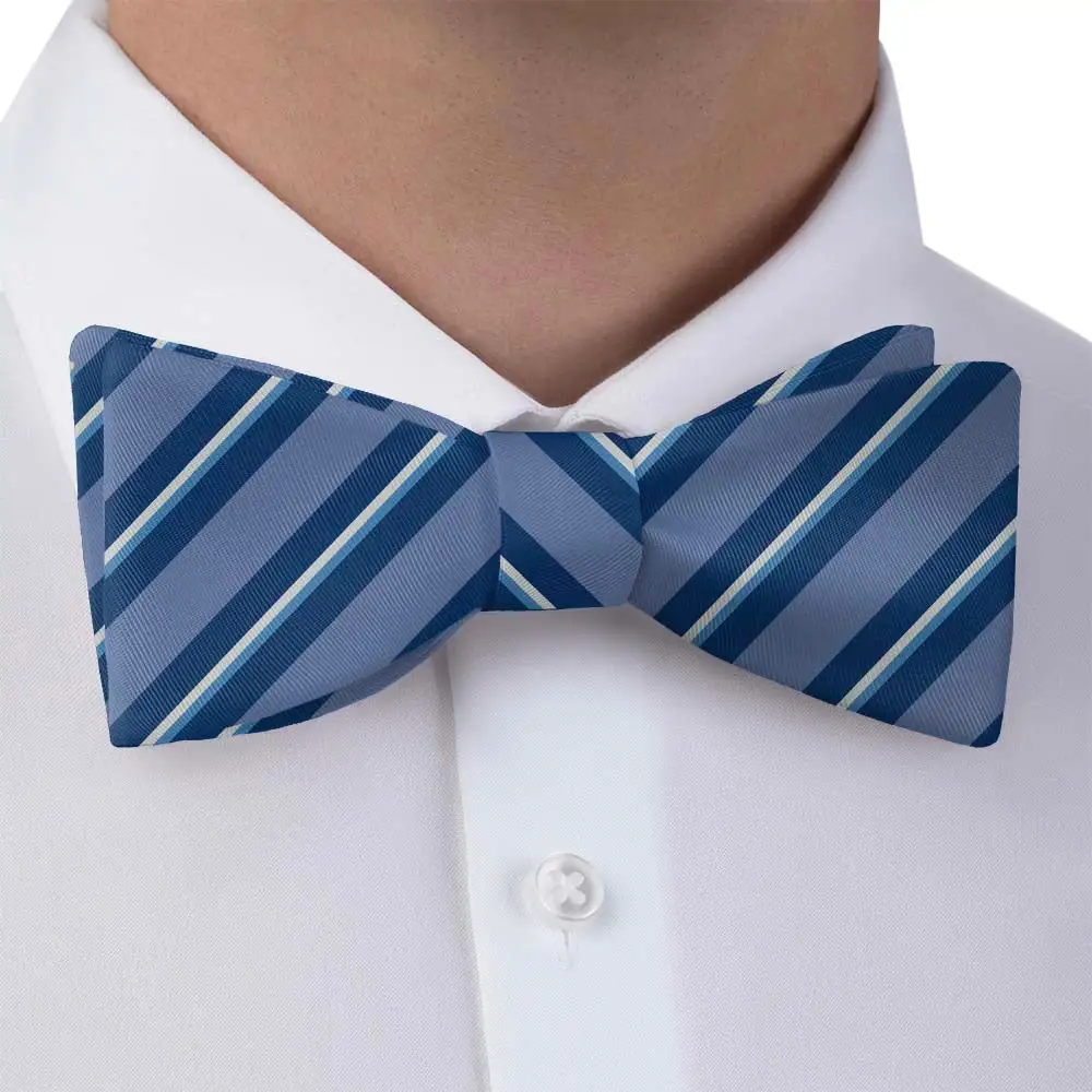 Salem Stripe Motif Bow Tie
