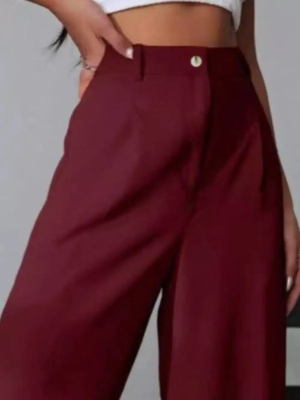 Classic Wide Leg Pleated Pants