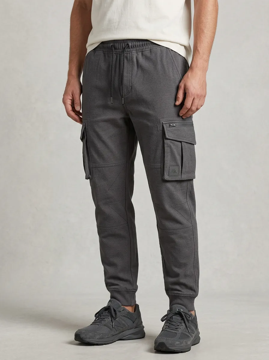 Contemporary Graphic Print Daily Wear Men's Cargo Jogger Pants
