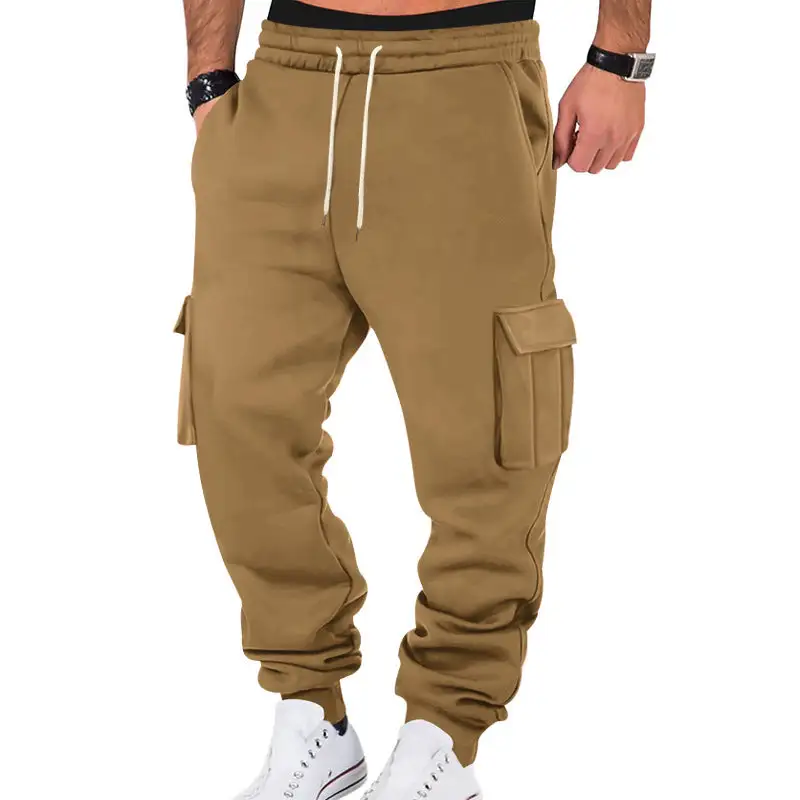 Men's Casual Cargo Waistband Pockets Cargo Pants Utility Fit