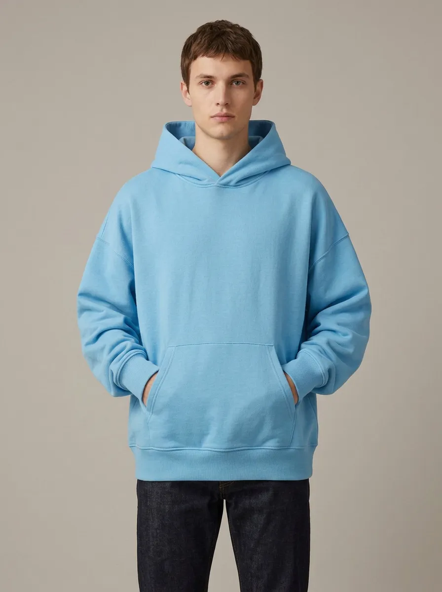 Unisex Plain Everyday Layering Leisure Hoodie
