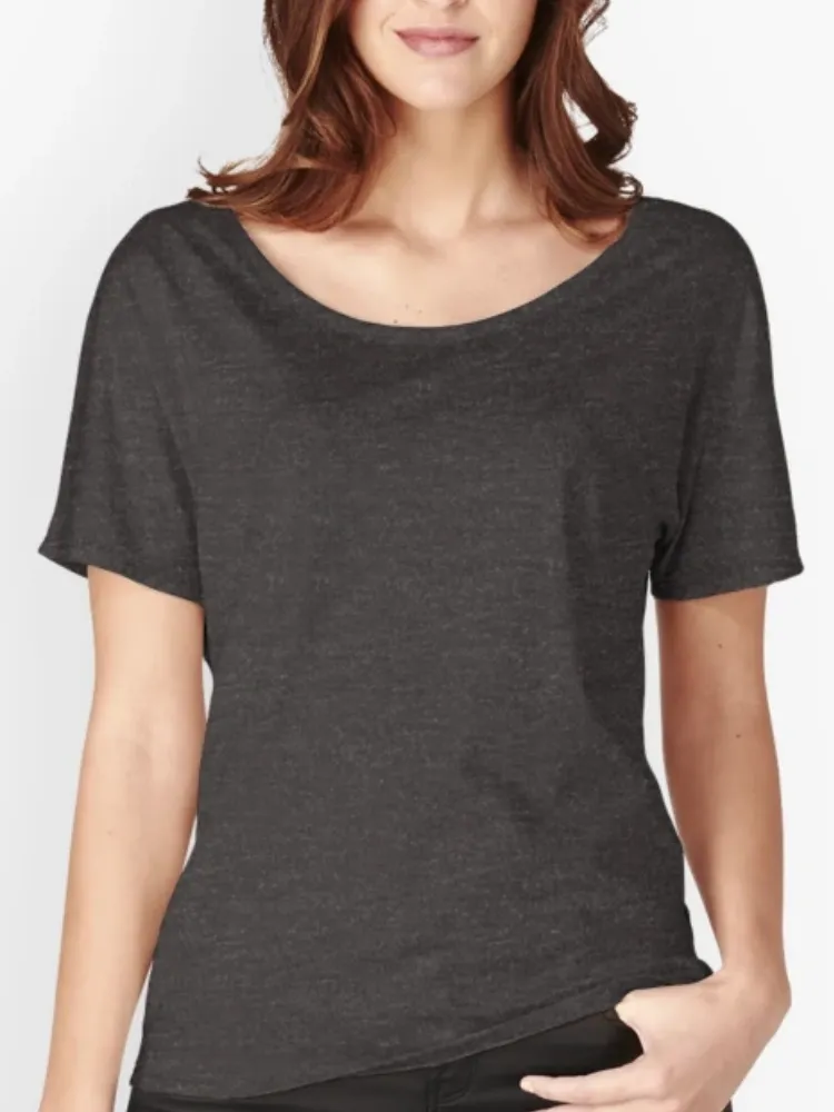 Women's geometric floral pattern printed round-neck short-sleeved T-shirt