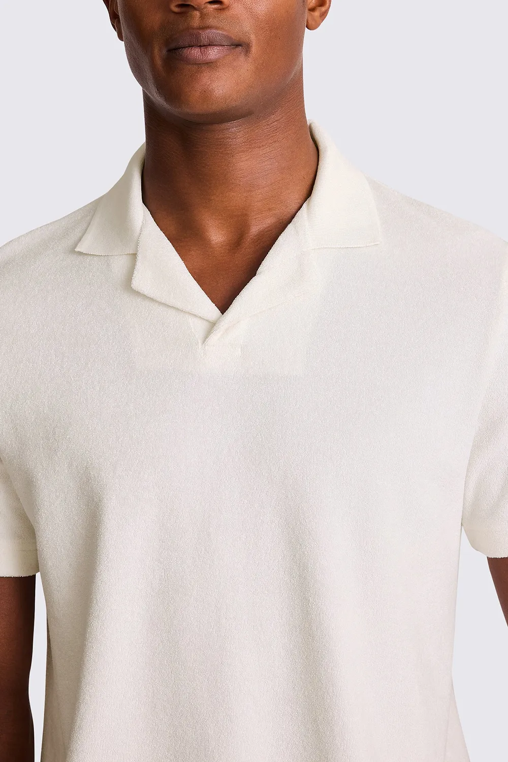 Men'sTaupe Captain-Collar Polo Shirt
