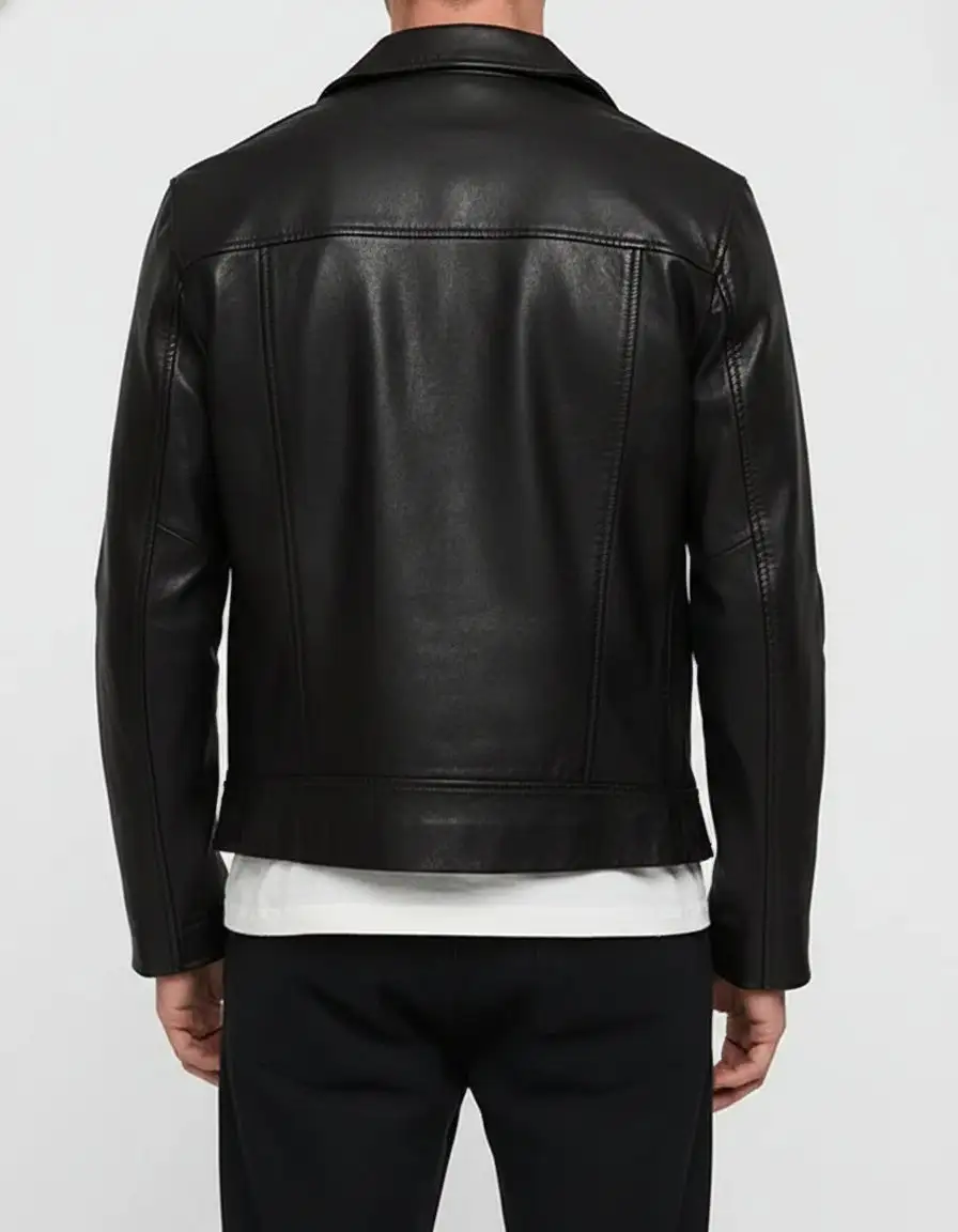 Statement Leather Biker Motorcycle Jacket