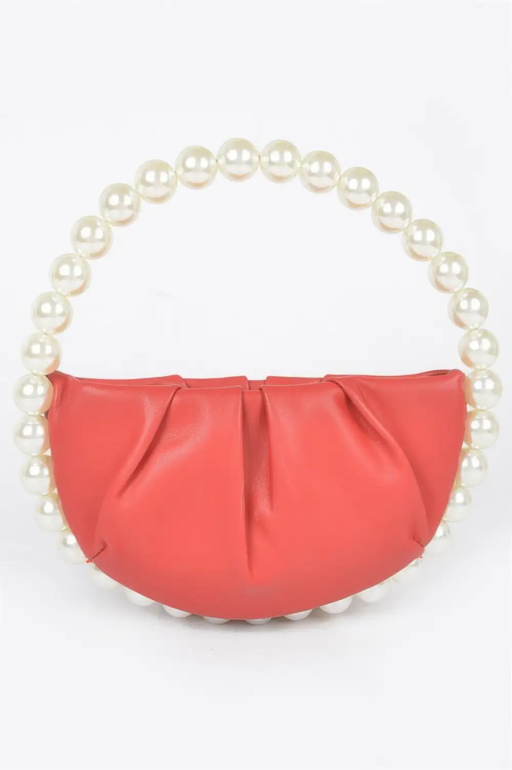 Vegan Leather Top Handle Bag with stones