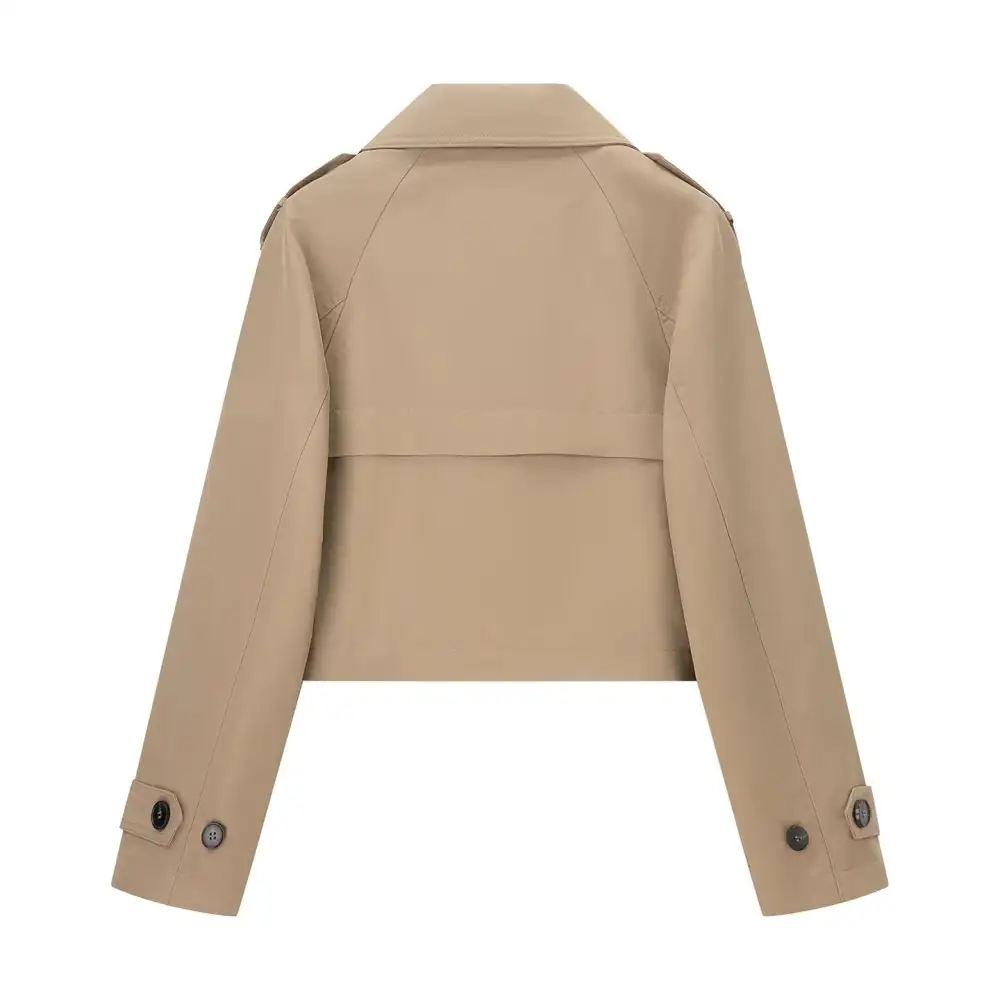 Tailored Lapel Collar Trench Coat