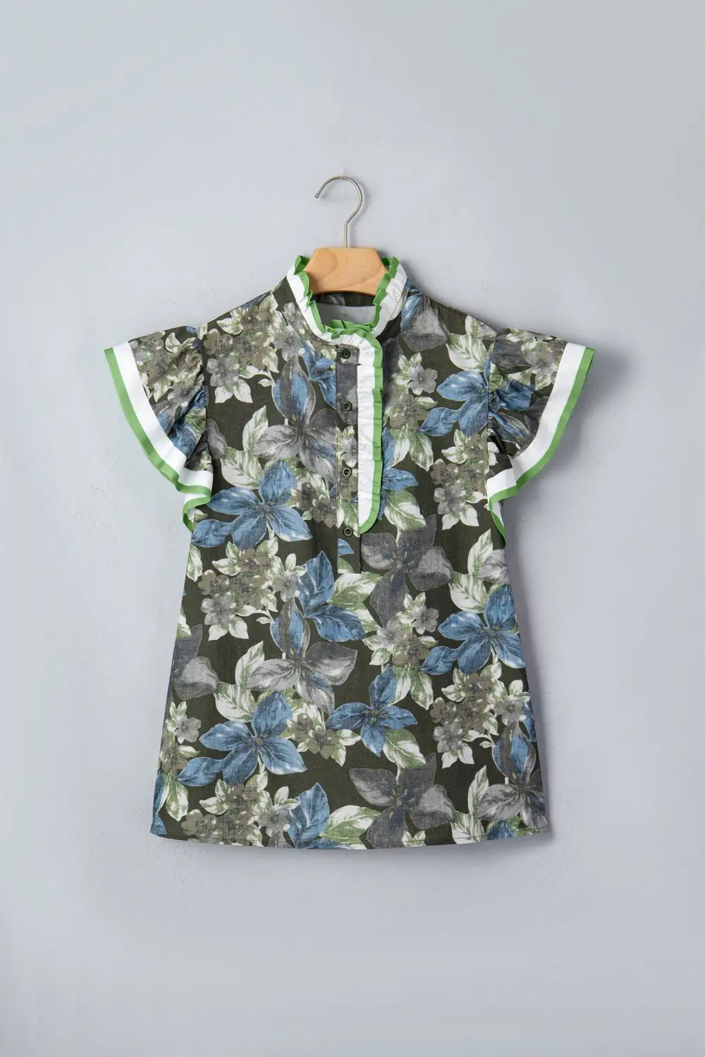 Women's Floral Print Short Sleeve Top