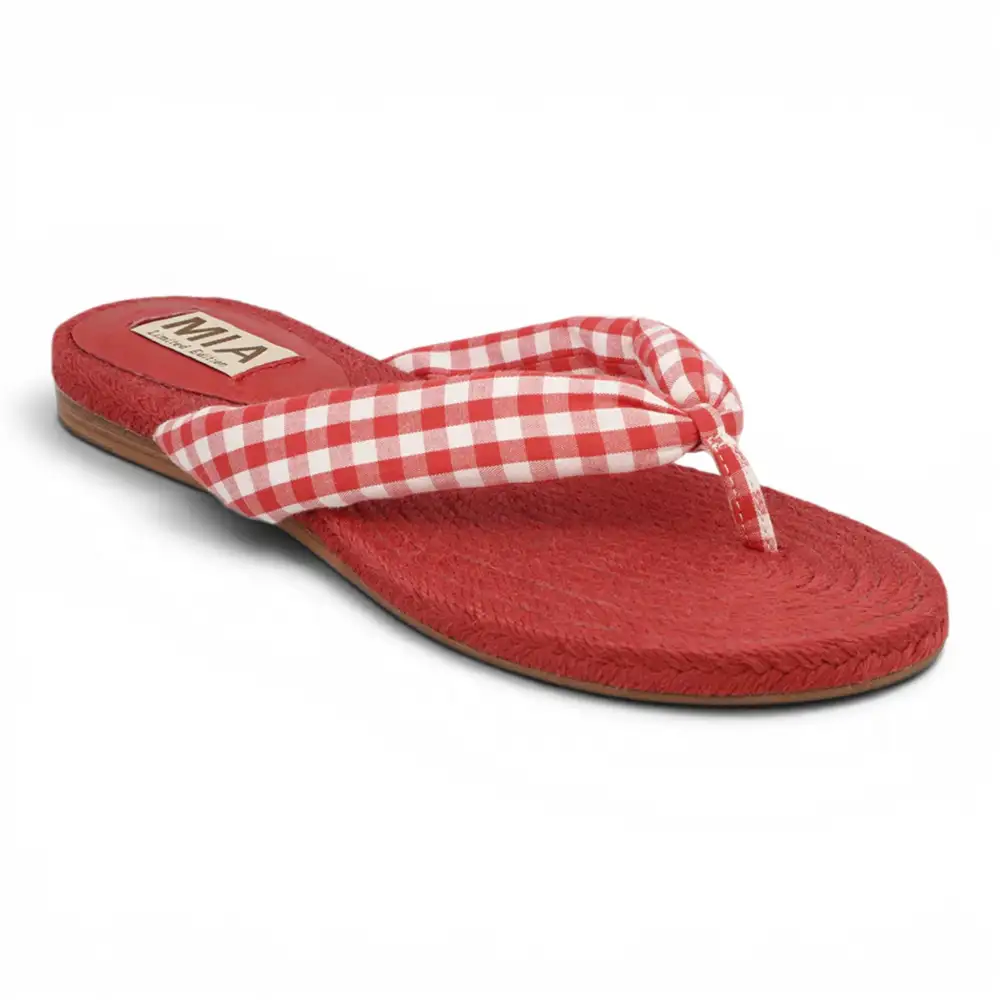 Aleena Gingham Breeze Thong Sandal