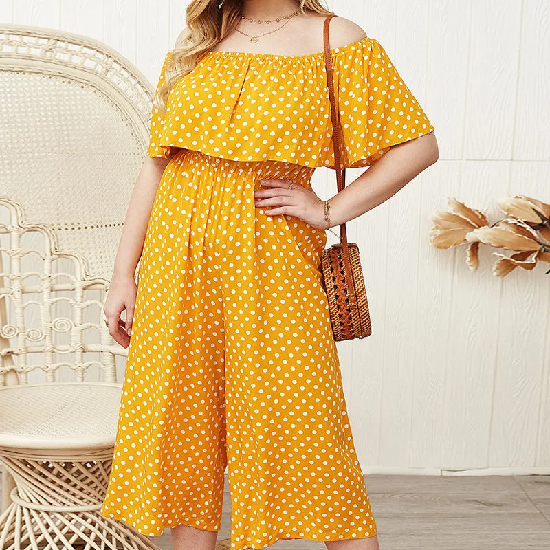 Polka Dot Effortless Boho Jumpsuit