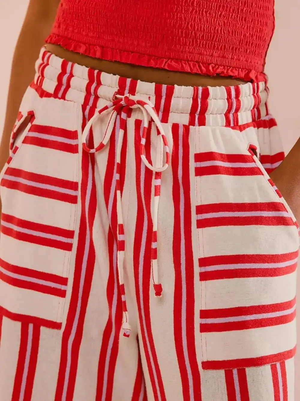 Striped Drawstring Pants