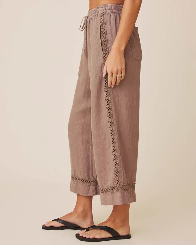 Linen Trim Pant Pants