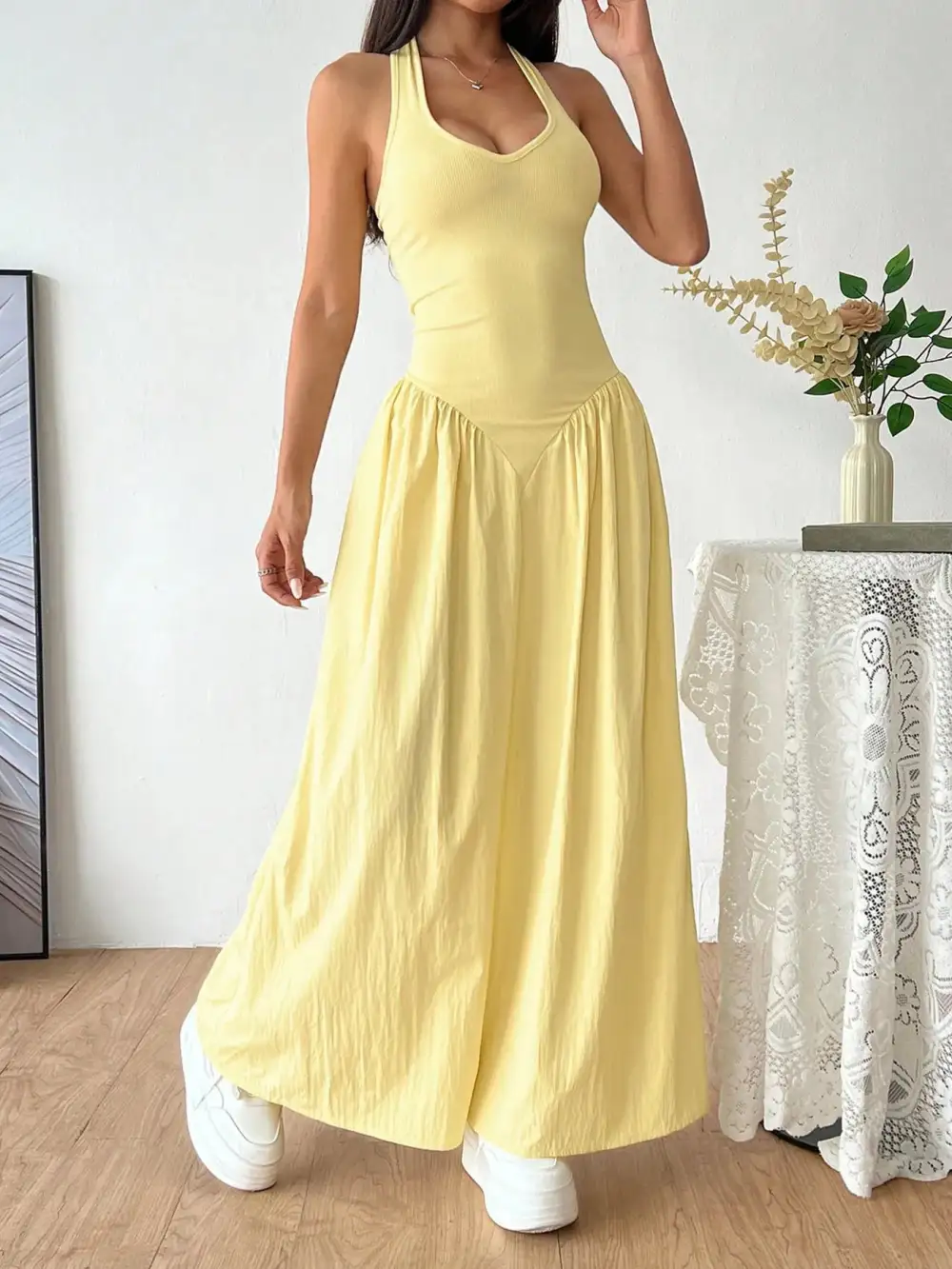 Easy Fit Halter Maxi Dress