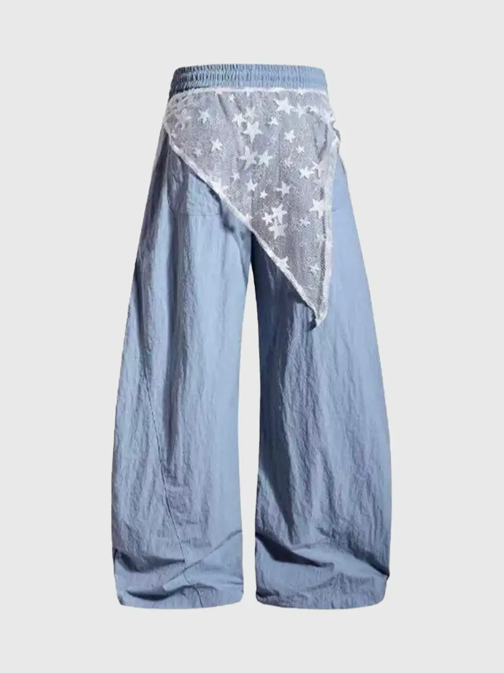 Relaxed Barrel-Leg Pants