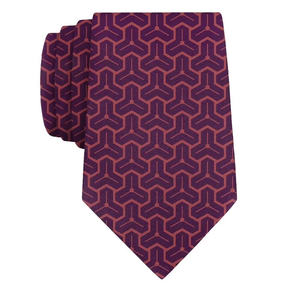 Polished Geometric Style Necktie