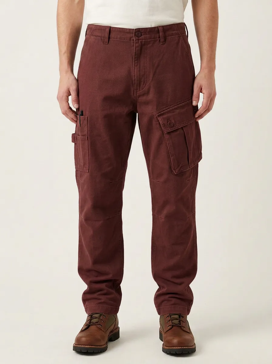 Men's Relaxed Canvas Tactical Outdoor Cargo Pants