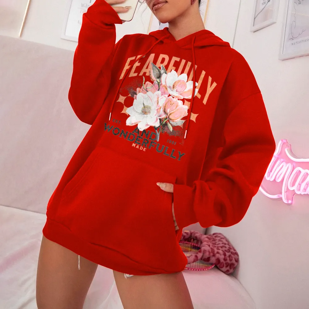 Vintage flowers Bohemian flowers Women's Fashion Hoodie