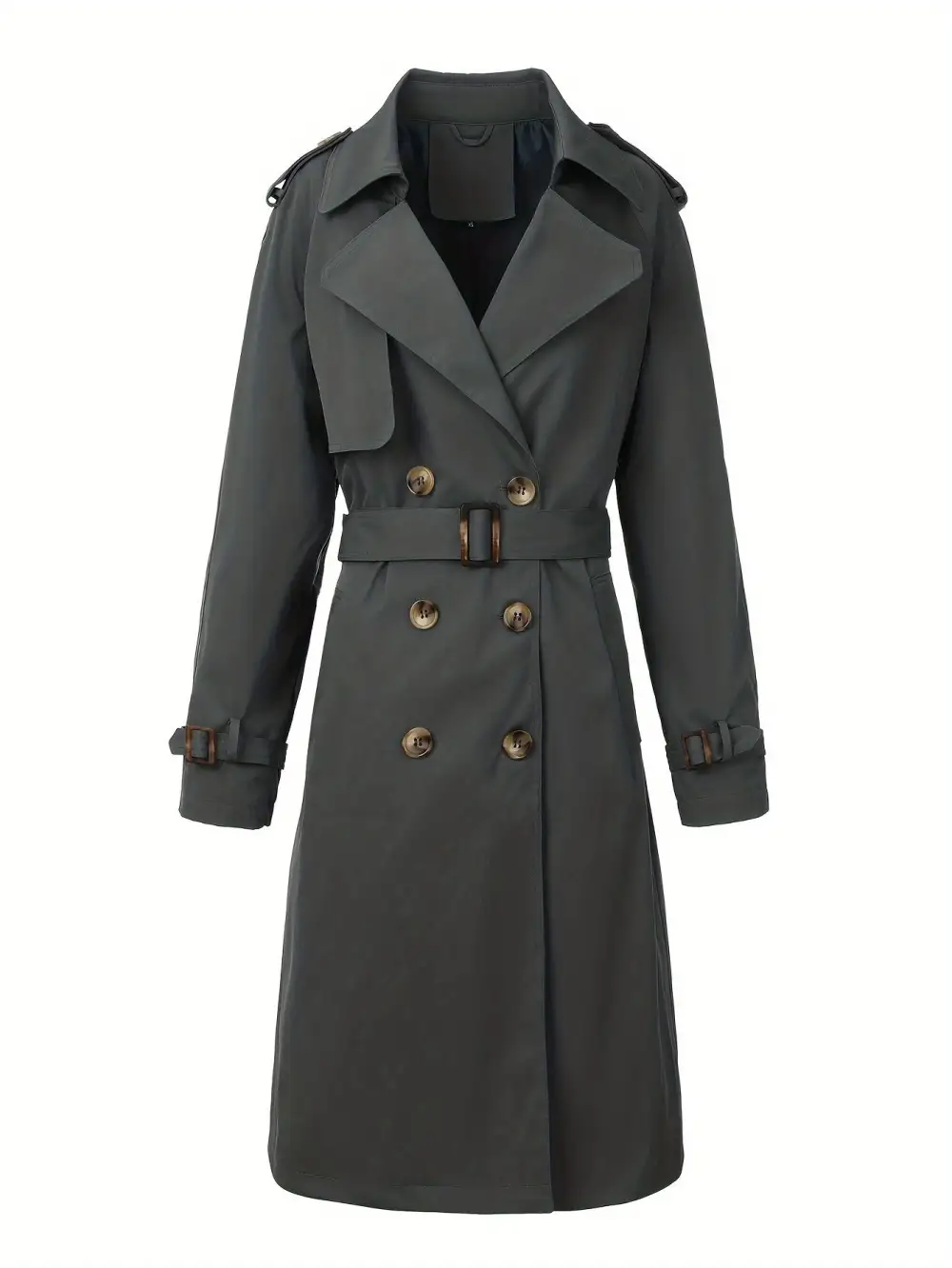 Classic Stand Collar Trench Coat
