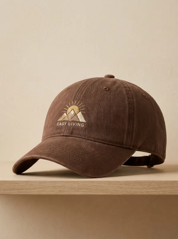 Refined Embroidered Unisex Baseball Cap