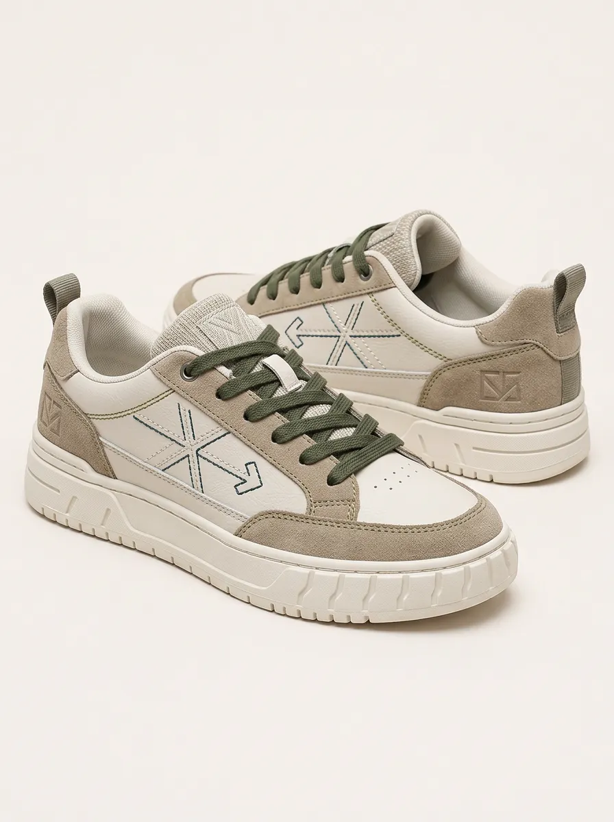 Men's Casual Suede Arrow Skate Shoes