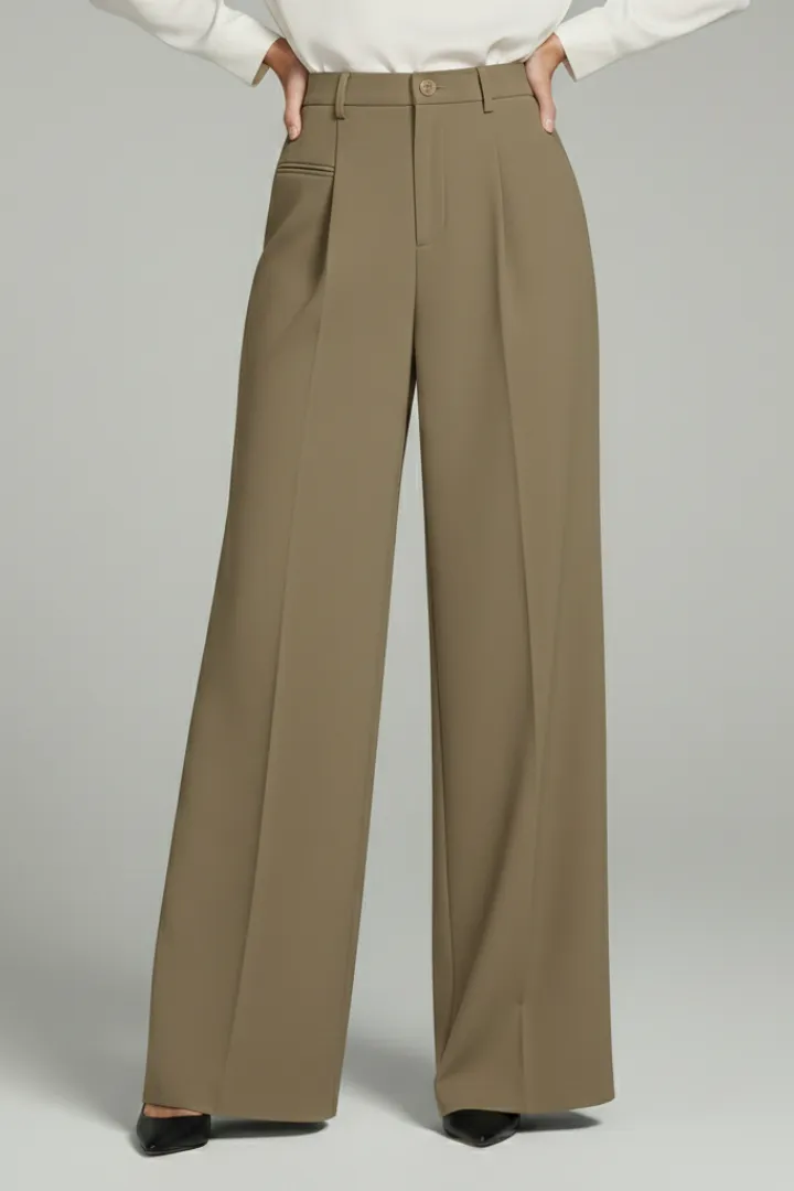  Wide Leg Casual Palazzo Pants