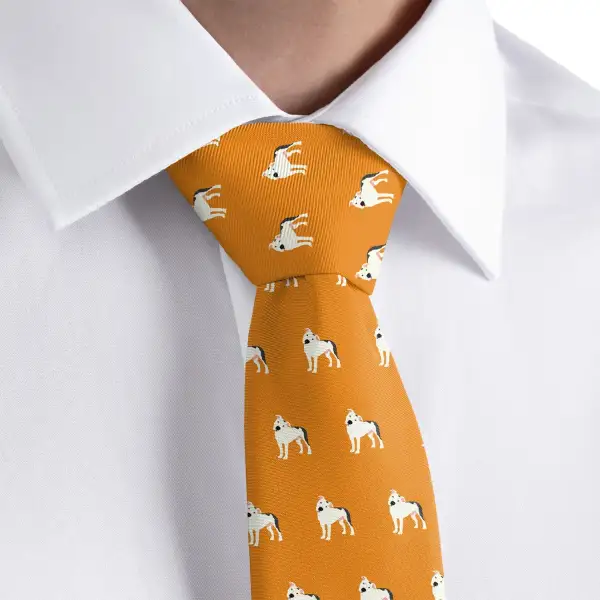 Pit Bull Dog Pattern Necktie