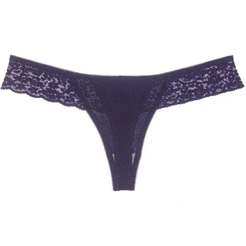 Classic Lace Bow-Detail Thong