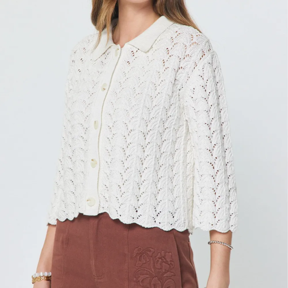 Relaxed Crochet Cardigan Cardigans
