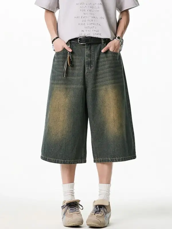 Nylon Cotton Blend Casual Shorts