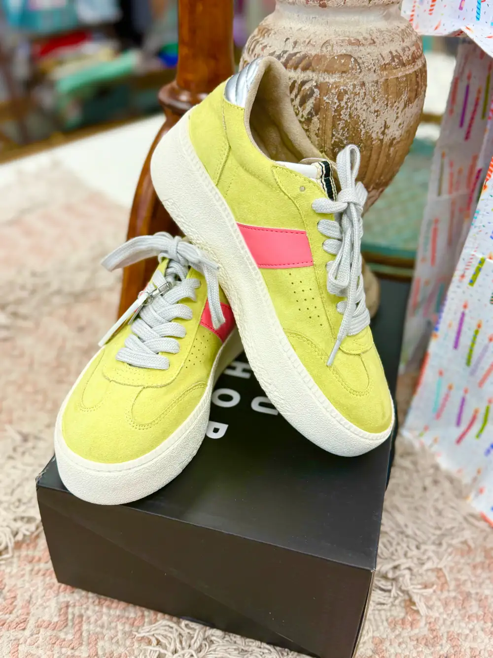 Layered Leather Suede Sneakers