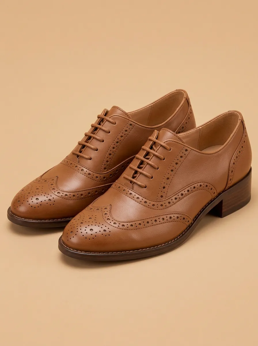 Versatile Wingtip Brogue Oxford Women's Classic Pumps