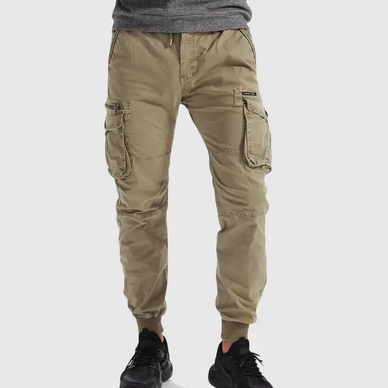 Men's Slim Fit Jogger Pants Pockets Casual Cargo Pants