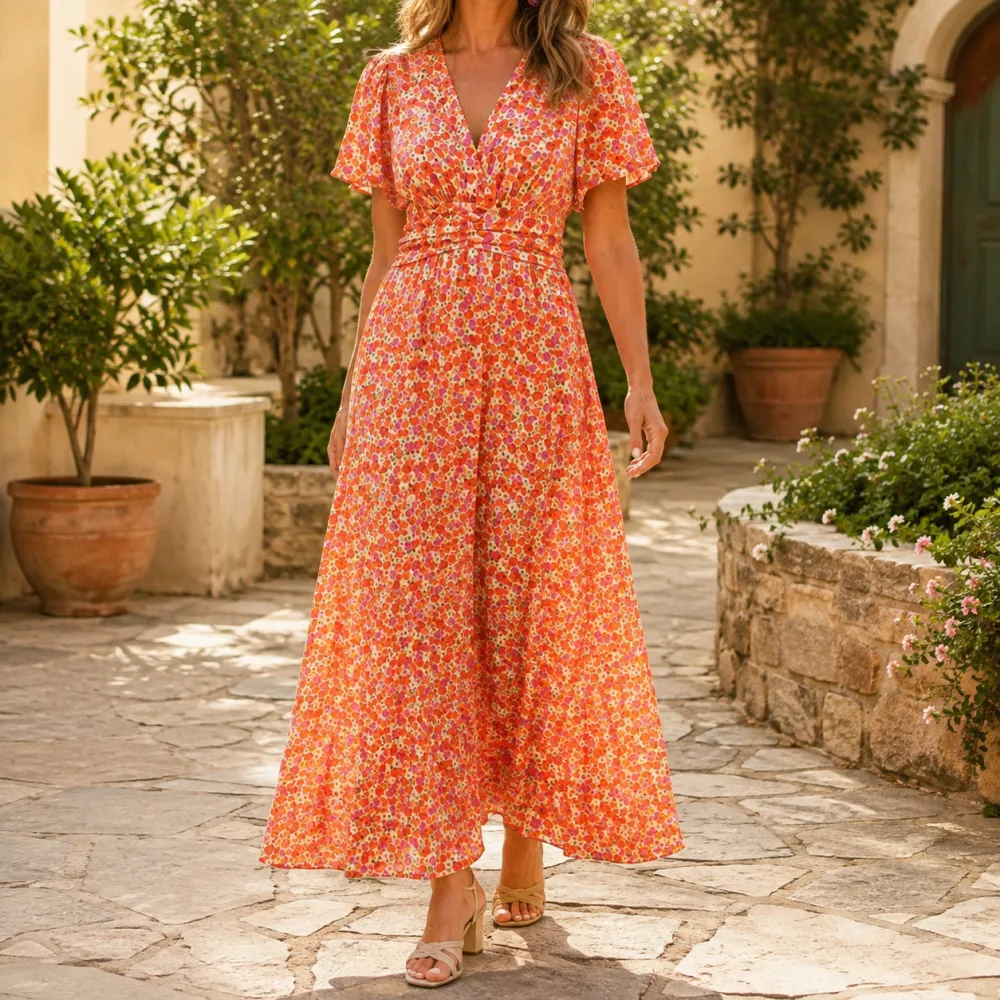 Refined Refined Women's Ruched Maxi Dress