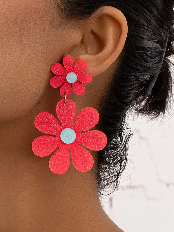 Ornate Linear Drop Earrings