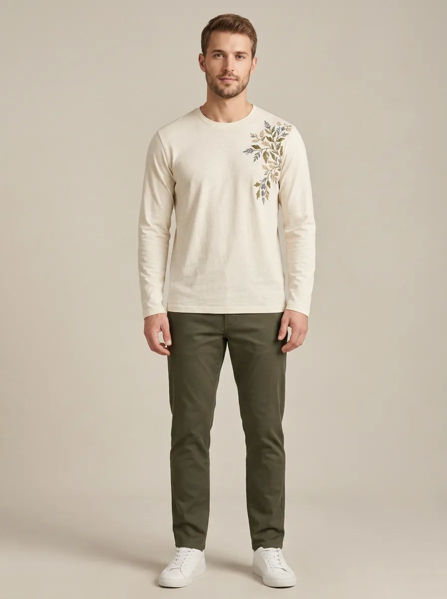 Men's Long Sleeve Easy Wear Essential Shirt