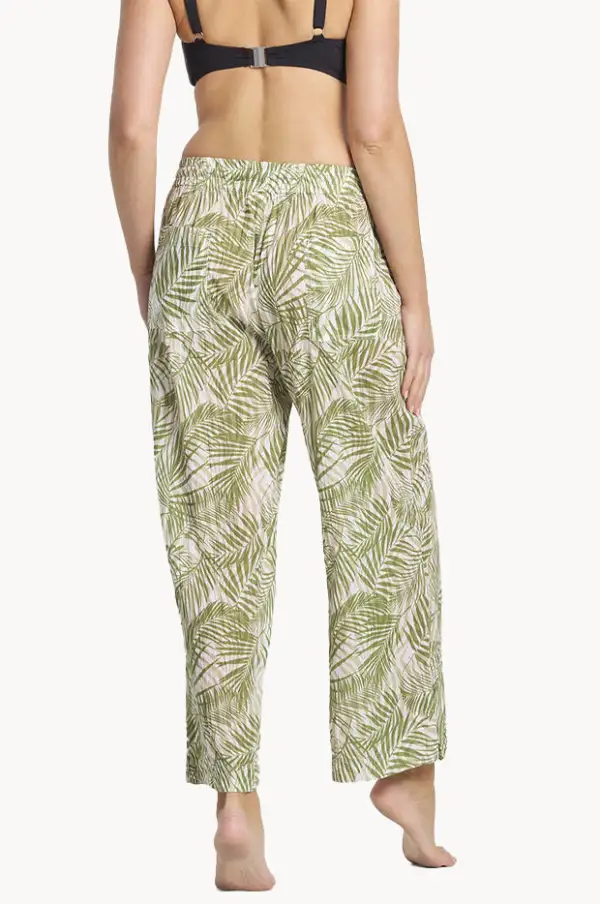 Cotton Split Hem Resort Pants