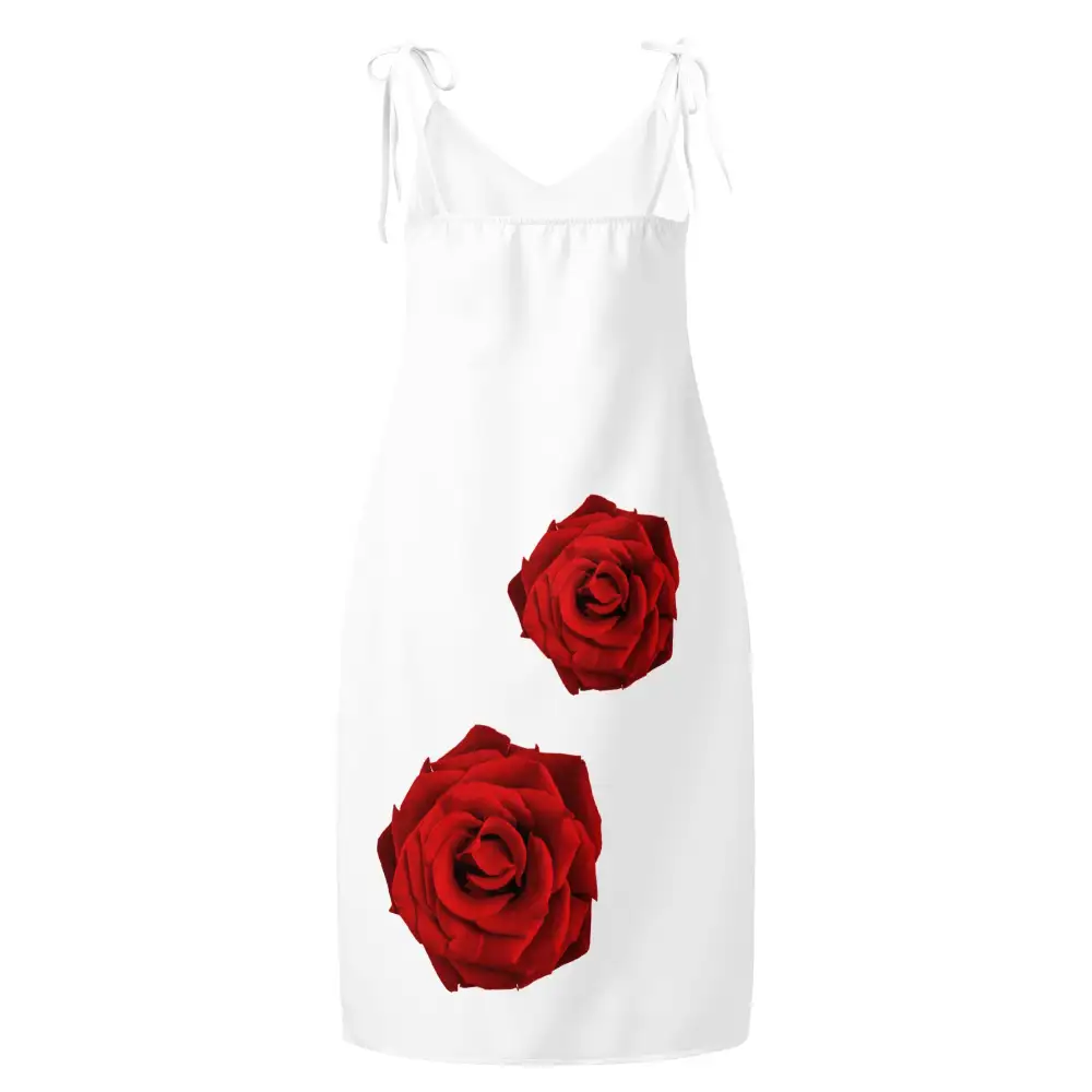 Minimal Tie Strap Midi Dress