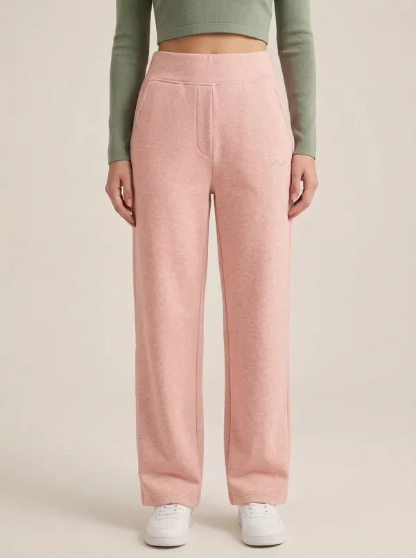 Women's Minimalist Wave Embroidery Printed Sweatpants