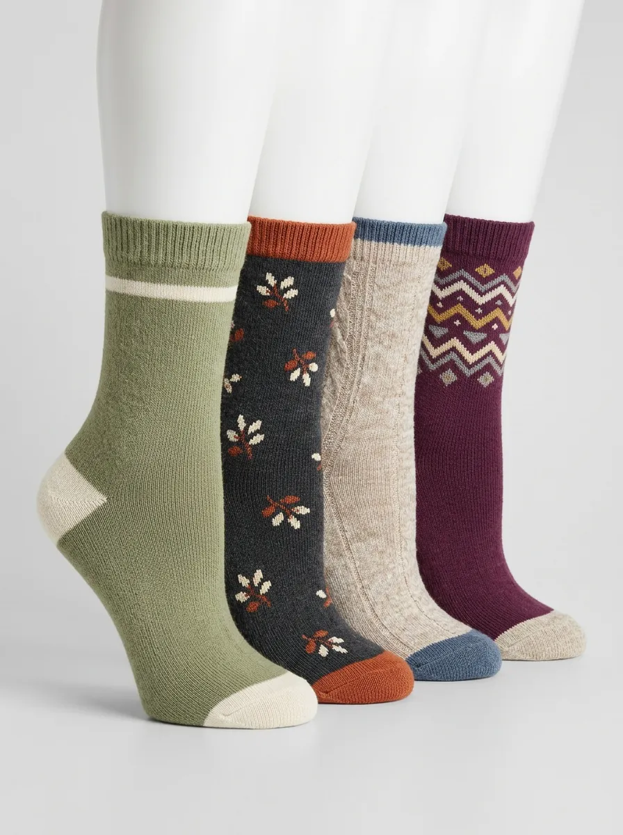 Women's Four Pair Casual Socks
