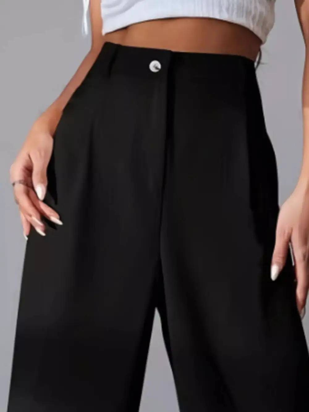 Classic Wide Leg Pleated Pants