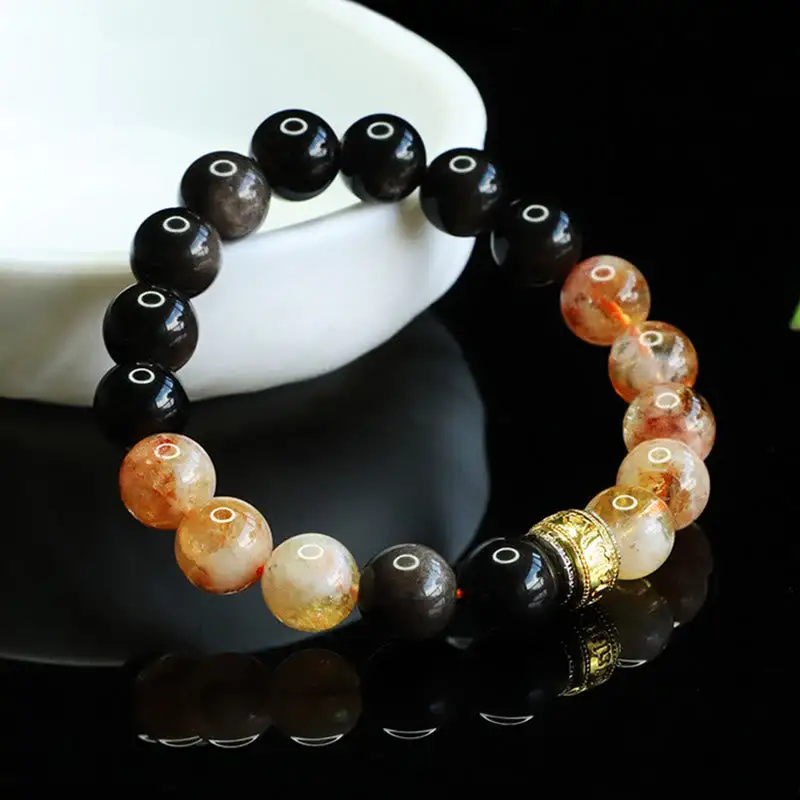 Obsidian Citrine Bracelet