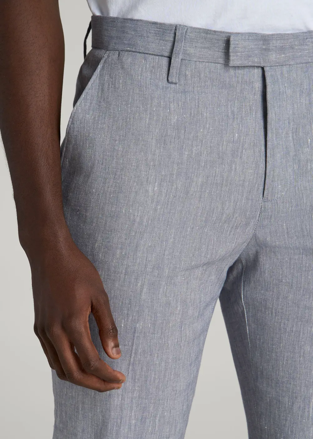 Men's Tapered Dress Linen Pants