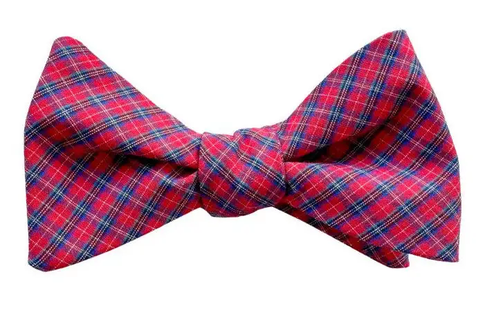 Refined Occasion Plaid Bow Tie